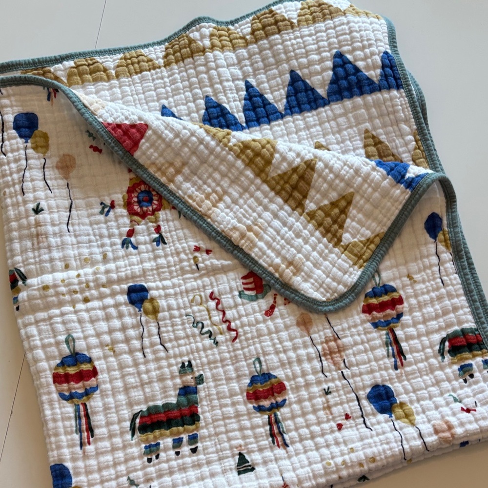 Red Rover 100% Cotton Baby Blanket